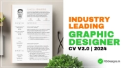 Industry leading graphic designer CV 2.0 2024 | feature loaded